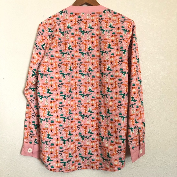 Standard Issue Dress Shirt Size L Button Down Western Boots Snake - Picture 2 of 7